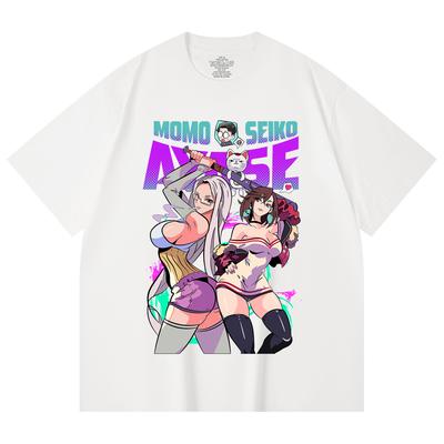 230 Gsm 100% Cotton Dandadan V22 Momo Seiko Print Unisex Heavy Cotton T Shirt
