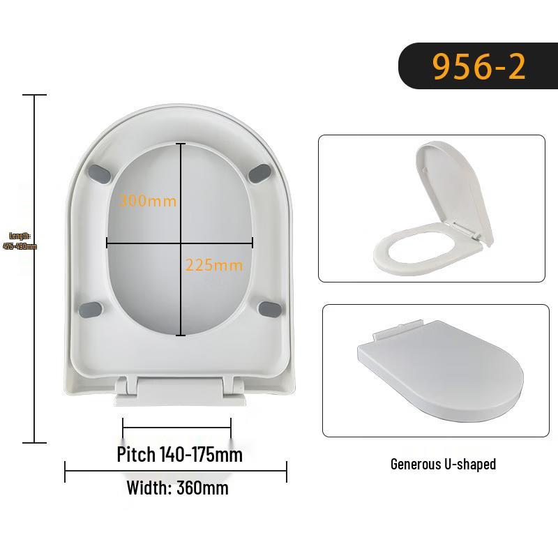 MDNG Slow-Close Quick-Release Top-Mount U-Shape Toilet Seat
