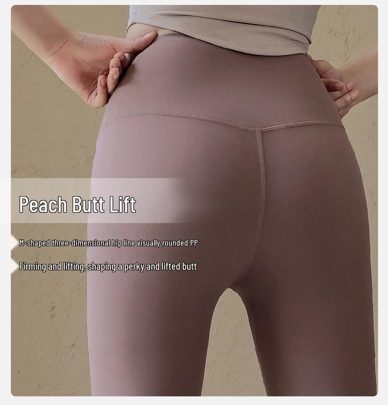 Women's High Waist Velvet-Lined Yoga Pants - Warm Tummy Control, Hip Lift, Plus Size, Autumn/Winter Base Layer