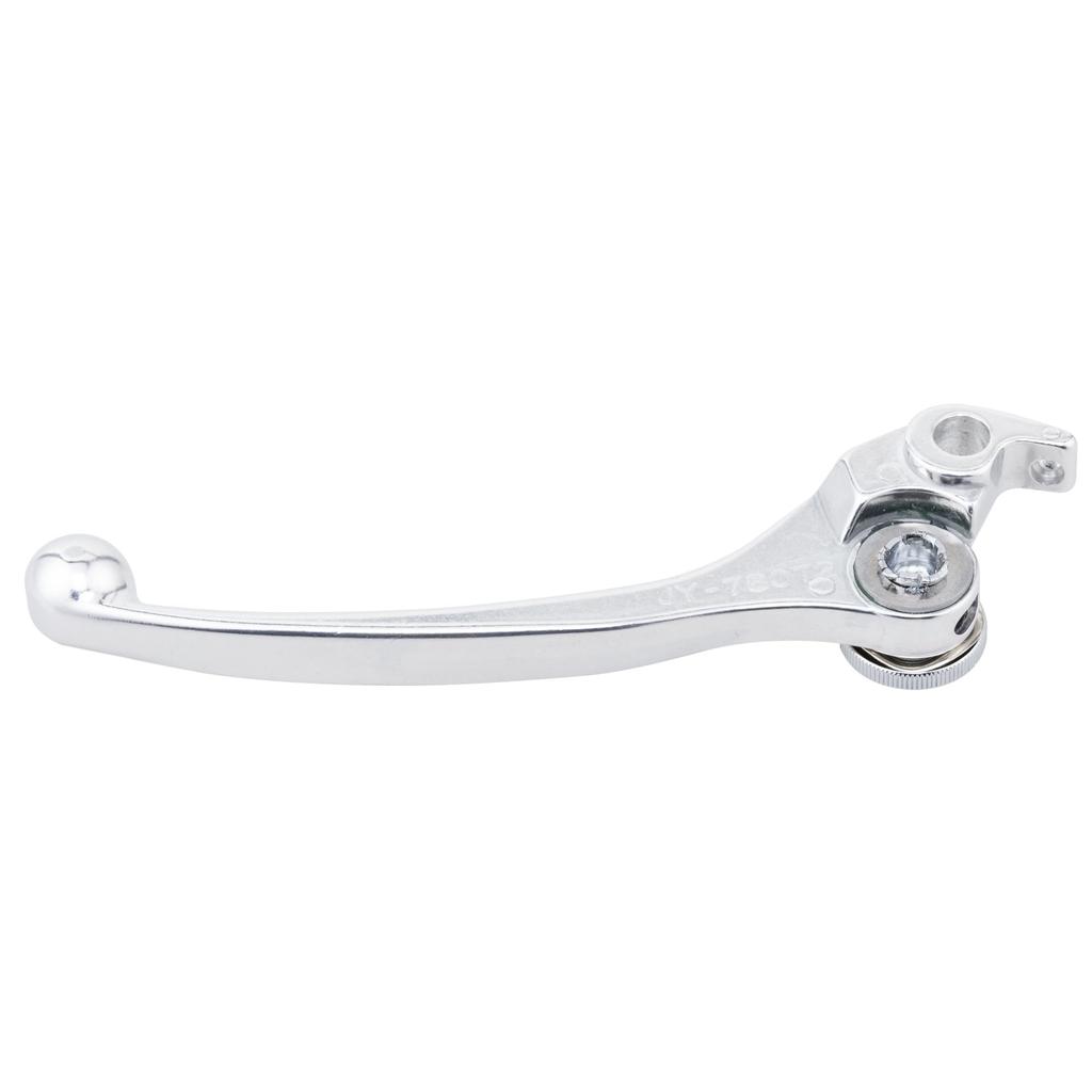 Kijima Motorcycle Parts Brake Lever Adjustable Universal Compatible with and (Right Lever) Type, Silver, Yamaha, Suzuki, Kawasaki, 202-308SR