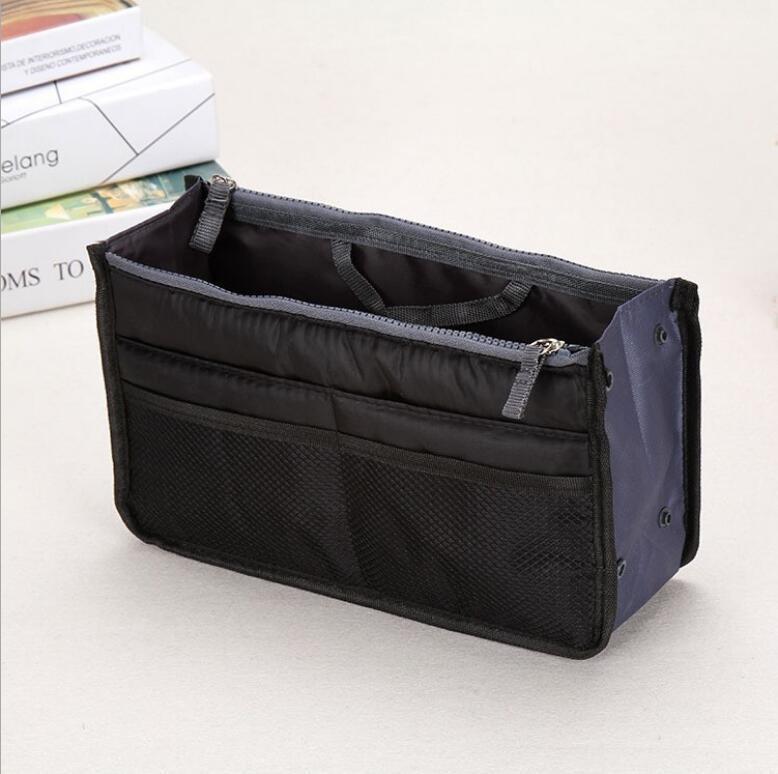 

Multi Functional Large Capacity Makeup Bag Portable Double Zipper Toiletries Travel Storage Bag Mommy Bag Multi Pocket Cosmetic чёрный