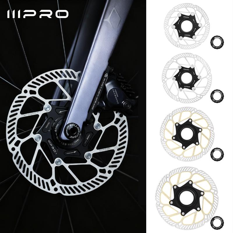 IIIPRO Bike Rotor Centerlock MTB Hydraulic Brake Disc Stainless Steel Durable Mountain Road Bike Brake Disk Rotors Cycling Part