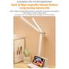 USB Rechargeable Table Lamp Adjustable Brightness Eye Protection Desk Light Touch Dimming Table Light LED Double-Head Desk Lamp With Holder