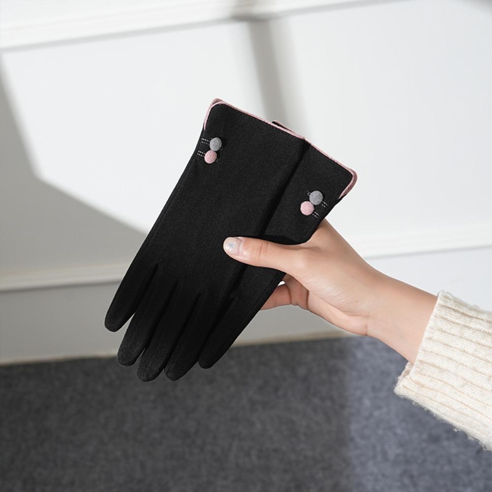 Warm Touch Screen Gloves Full Finger Driving Mittens New Full Finger Gloves  Cycling Driving