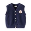 Children's Clothing Spring and Autumn Bear Vest for Boys Cartoon Knitted Vest Thin Style Boys' Outerwear Sleeveless Jacket
