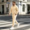 Men's Hooded Sweatshirt Set 2 Piece Color Casual Athletic Wear Outfit