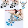 Ethnic Style Simulation Gemstone Decoration Women Necklace With Tassel Design For Casual Wear