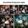 LED Projector Night Light Snowflake Projector Outdoor Lamp 360° Rotating Home Festivals Party Decoration