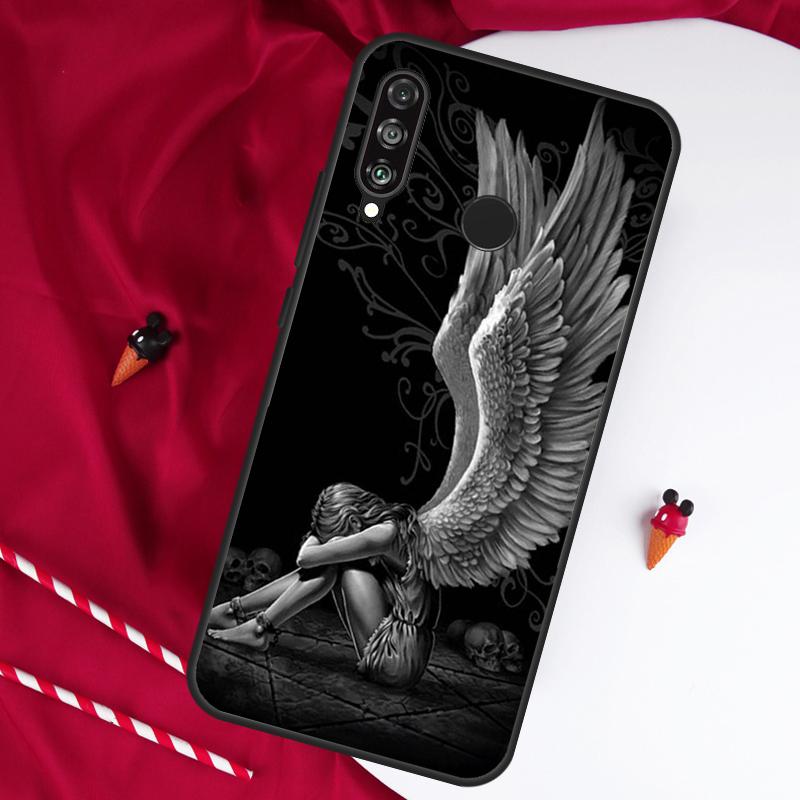 Fallen Angel Wings Art For Huawei Nova 12s 11i 12i 7i 8i Y73 Y70 Y90 Y60 Y72 Y61 Y91 9 10 SE P30 Pro P40 Lite Case