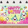 A Cartoon Underwater World Fish Themed Photography Background Suitable for Birthdays Holidays and Parties