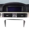 Carbon Fiber Navigation Screen Trim Sticker For BMW 3 Series E90 2005-2012