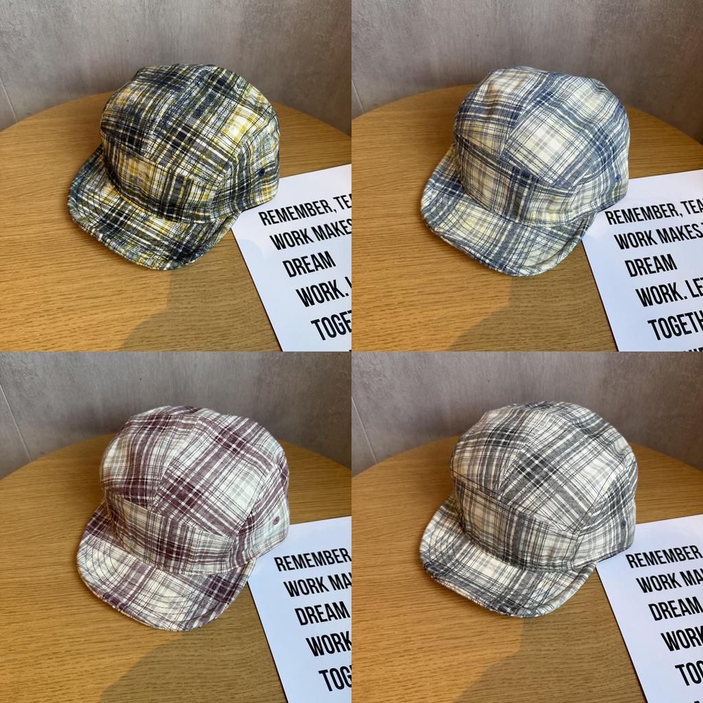 Retro Styled Collared Cotton Baseball Hat With Sun Protection For Summer Wear