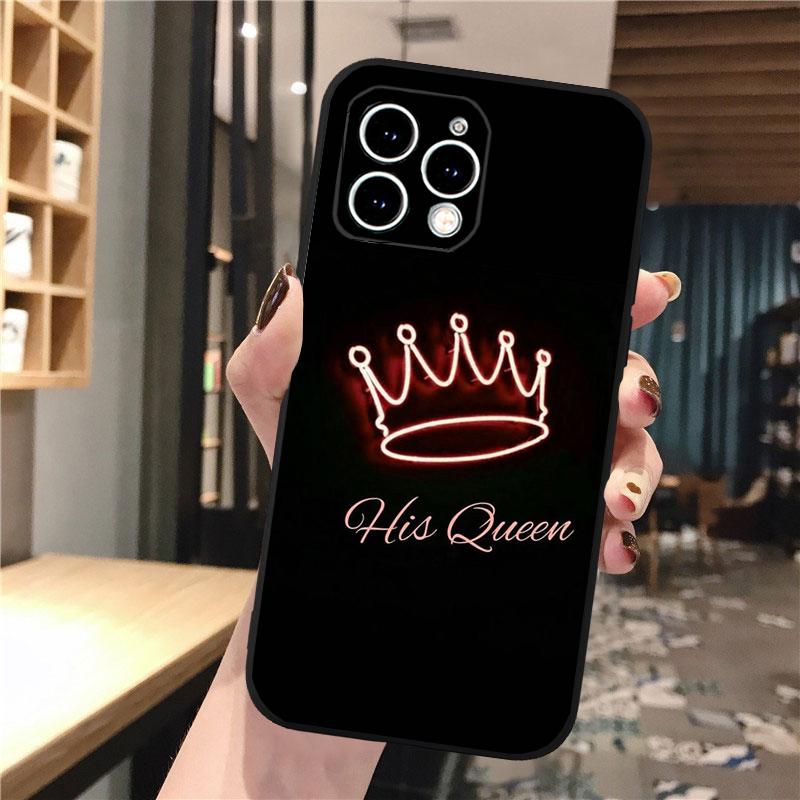 Queen King Phone Case For Iphone 17 Pro Max Air 16 15 14 13 Pro Max 15 16 Pro 15Plus Shell