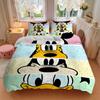 3pcs set Mickey Mouse Pluto Donald Duck1pc of quilt cover+2pcs of pillowcase, no core, print bedding, All Seasons Bedroom Setting049