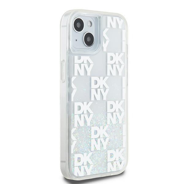 Dkny Dkhcp15Slcpept Iphone 15 / 14 / 136.1 Biały/White Hardcase Liquid Glitter Multilogo