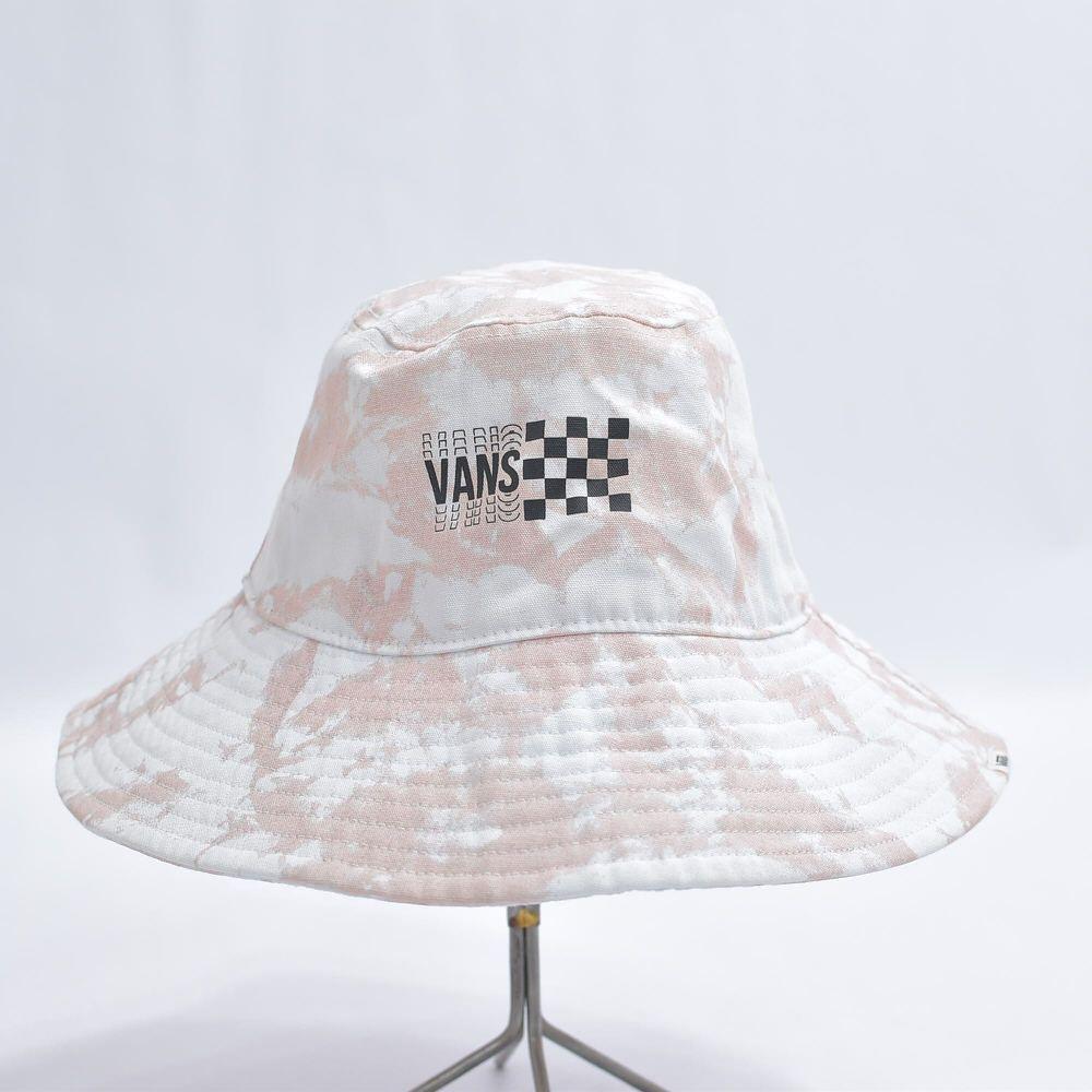 Used 00s~ VANS Tie Dye Pattern Bucket Hat Logo Print Cotton HAT All Over Pattern Hat USA American Old Clothes Vans Skater Street