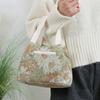 Waterproof Lunch Bag Stylish Floral Lunch Tote Portable Lunch Box Carrier for Women Commuting Picnic Camping