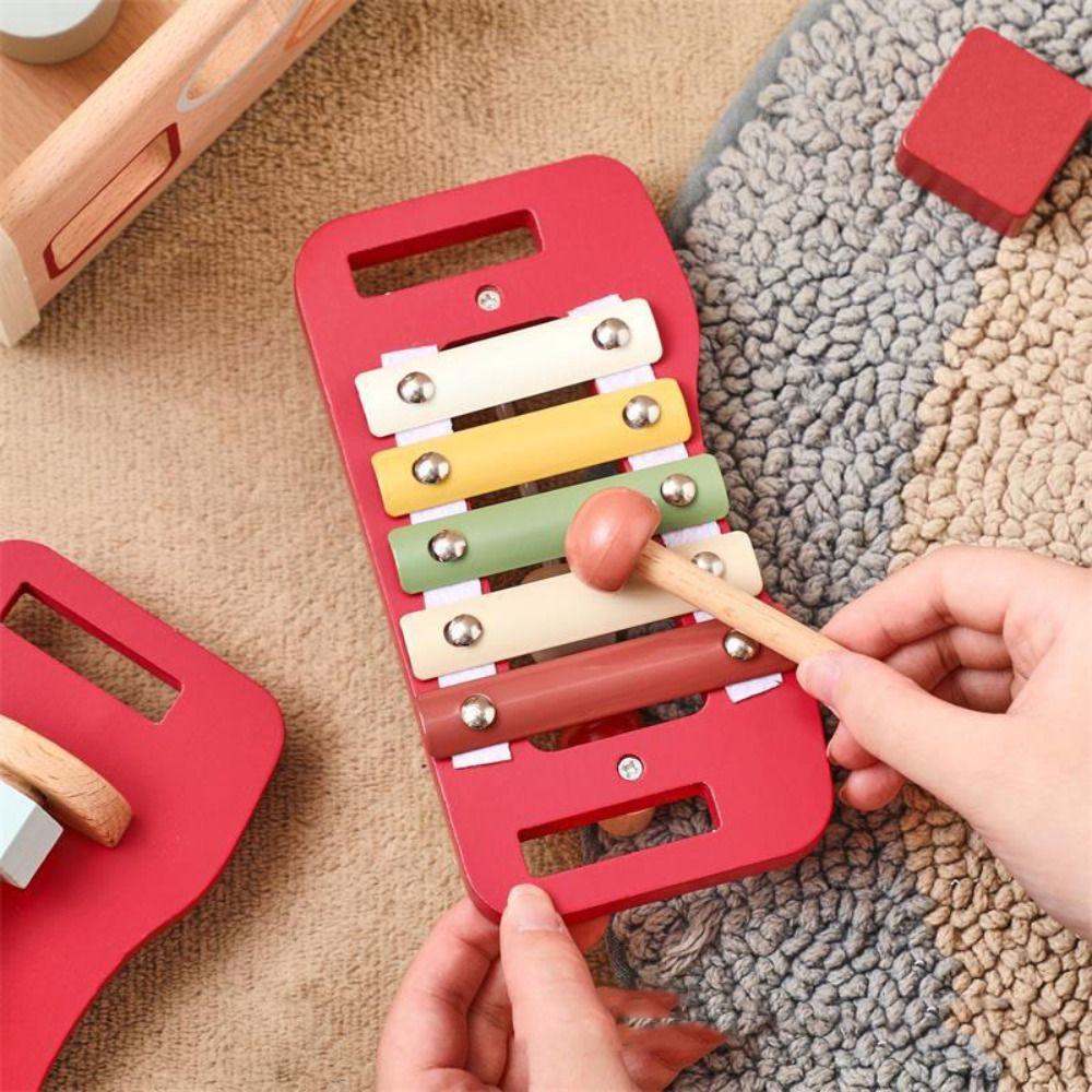 Shape Sorter House Building Blocks Puzzle Toys Musical Instrument Toys  Fine Motor Training