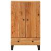 Highboard with Drawer 60 X 33 X 100 Cm Solid Acacia Wood & Iron