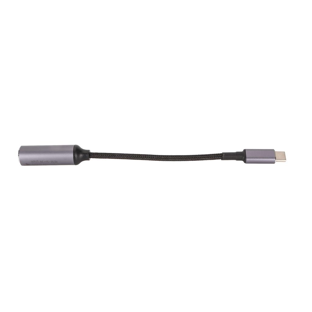 DC To Type C Cable 6.3x3.0mm 100W Female Input To Male Output Nylon Type C To DC6330 Cable for