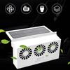Upgrade USB Charging Solar Powered Fan Car Cooler Front/Rear Window Radiator Exhaust Fan Auto Air Vent Fan Ventilation Radiator