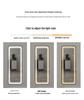 LED Wall-Mounted Full-Length Dressing Mirror with Touch Sensor for Bedroom
