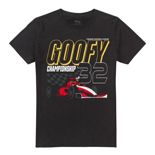 Disney Unisex Adult Monaco Goofy Racing T-Shirt