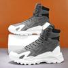Herrenstiefel 2025 Neue High Top Casual Sneaker Bequeme Plateau Schnür-Trainer Outdoor Wandern Reiseschuhe Tenis Masculino