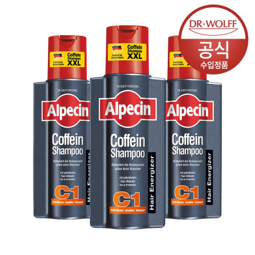 Alpecin Alpecin Caffeine Shampoo C1 Hair Strengthening 375ml X 3 NONE