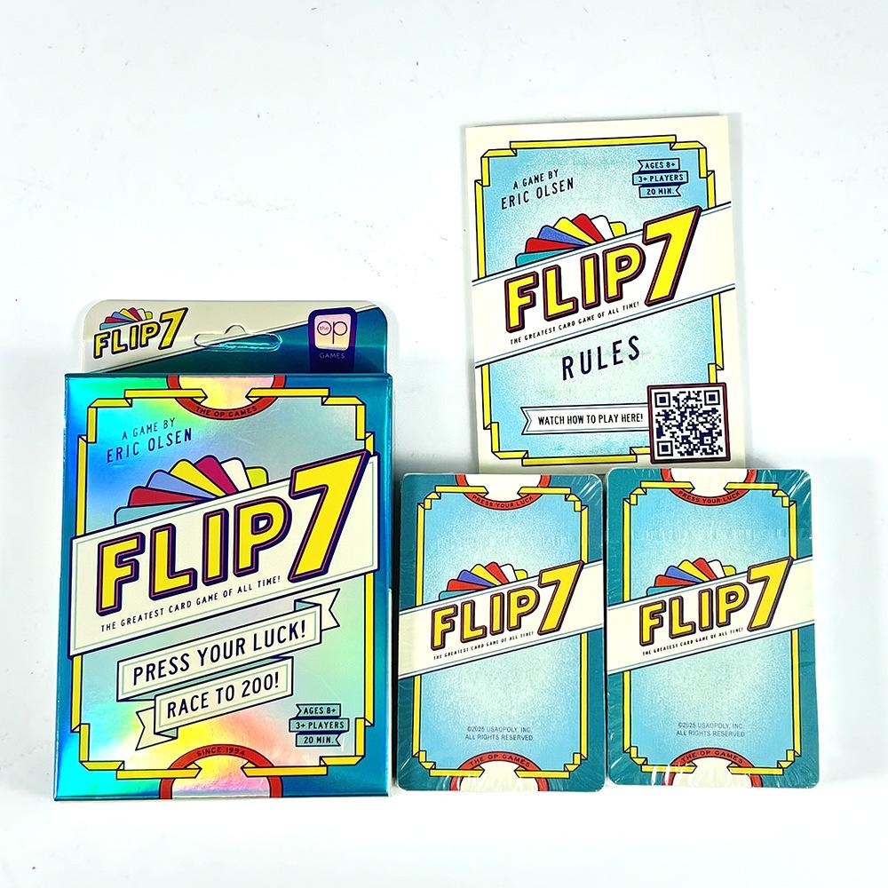 Flip 7 Board Games Party Card Pressure Luck Racing CardS Party Leisure Parent Child Interactive Paper