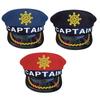Stylish Polyester Captain Hat With Adjustable Feature Secure Fit Designing For Costume Parties And Fashion Show