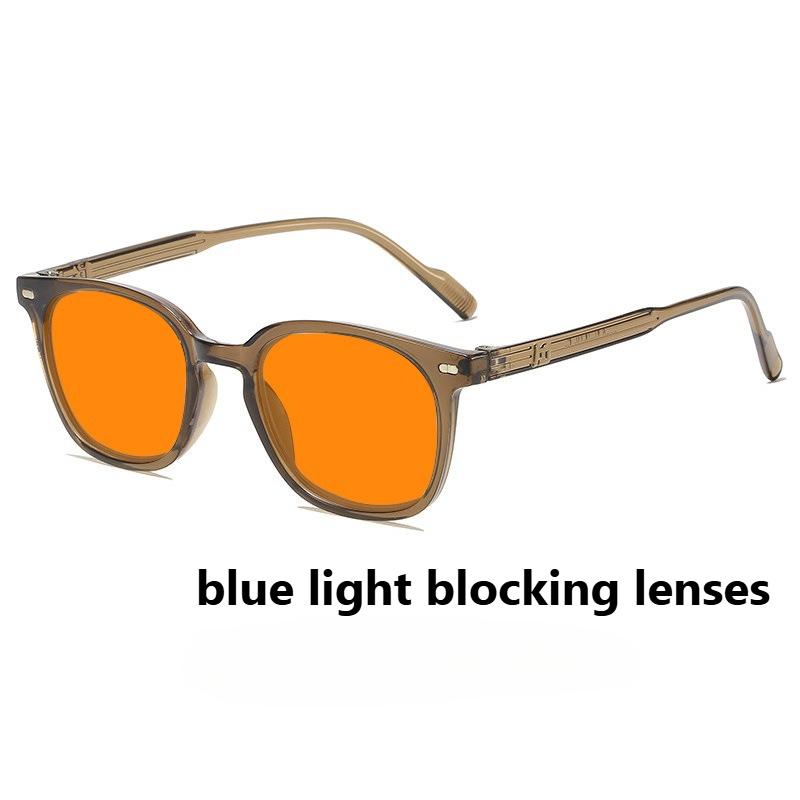 Retro Anti Blue Light Glasses with Orange or Red Lense for Mobile Computer Competitive Games Eye Protection Night Vision Goggles