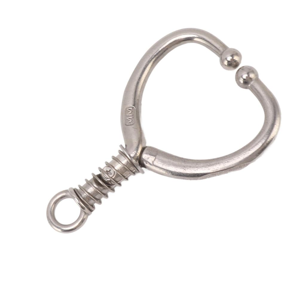 Cattle Nose Ring Stainless Steel Cattle Ring Spherical Cattle Ring Clamp Traction for Home Farm Livestock Supplies