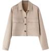 Fashion Style 2024 Spring New Arrival Women's Suede Texture Effect Short Jacket 4968225 706