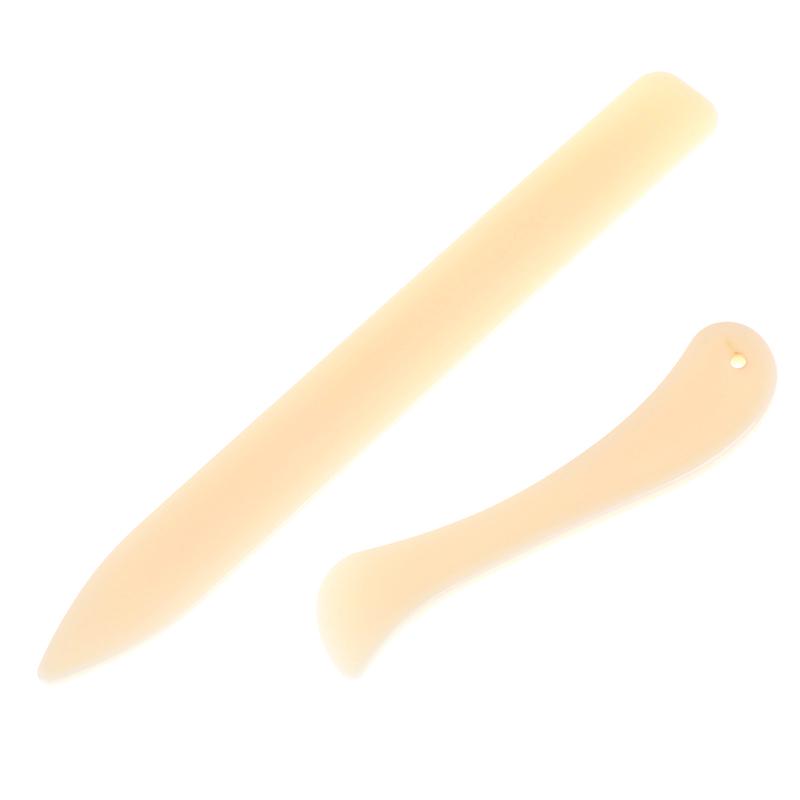 2Pcs Bone Folder Craft Tools Leather Scoring Folding Creasing Paper Accessory