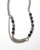Vive Black Stone Layered Necklace