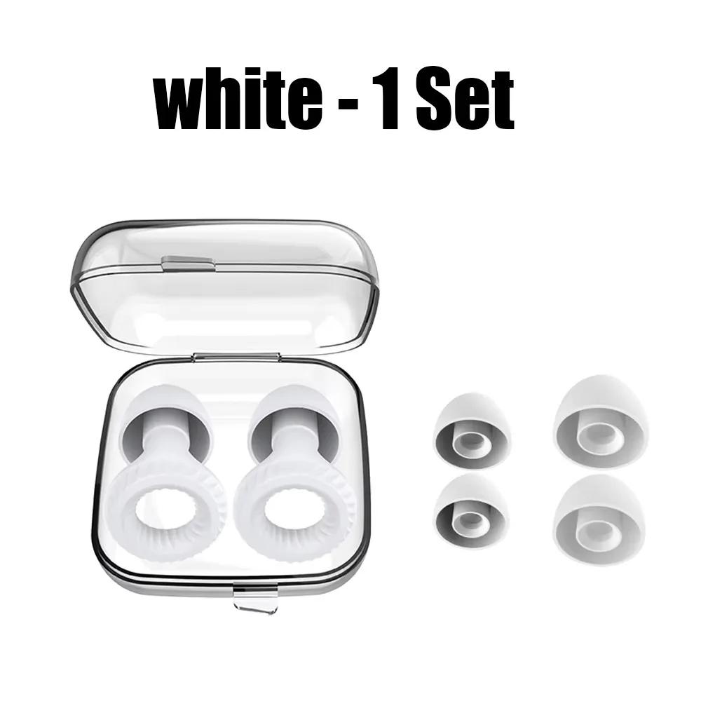Silicone Soundproof Earplugs Noise Reduction Earplugs,Suitable for Sleep Snoring Sensitive People with Noise Gift Earplug line