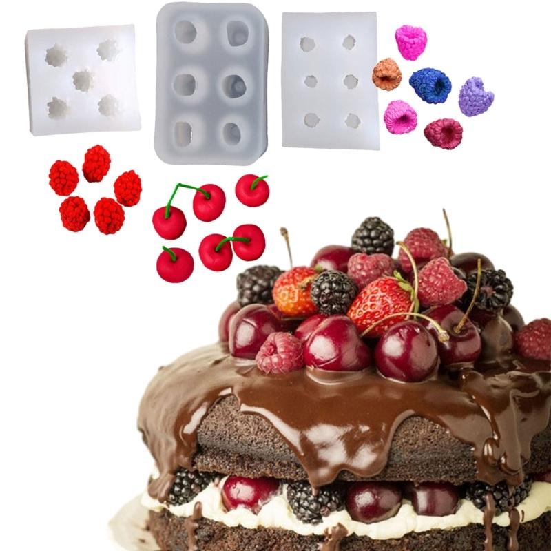 5/6 Cavities Fruit Silicone Molds Heat Resistant Silicone Candle Mould for Resin Casting Making Candle Soap Chocolate