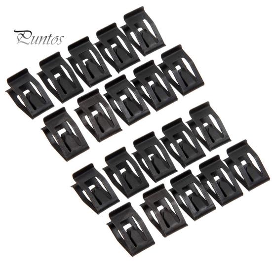 Dashboard Clip Set 20Pcs Trim Metal Universal Easy Installation Dash Front Console Retainer Clamp Replacement Car Accessories Hood And Fender