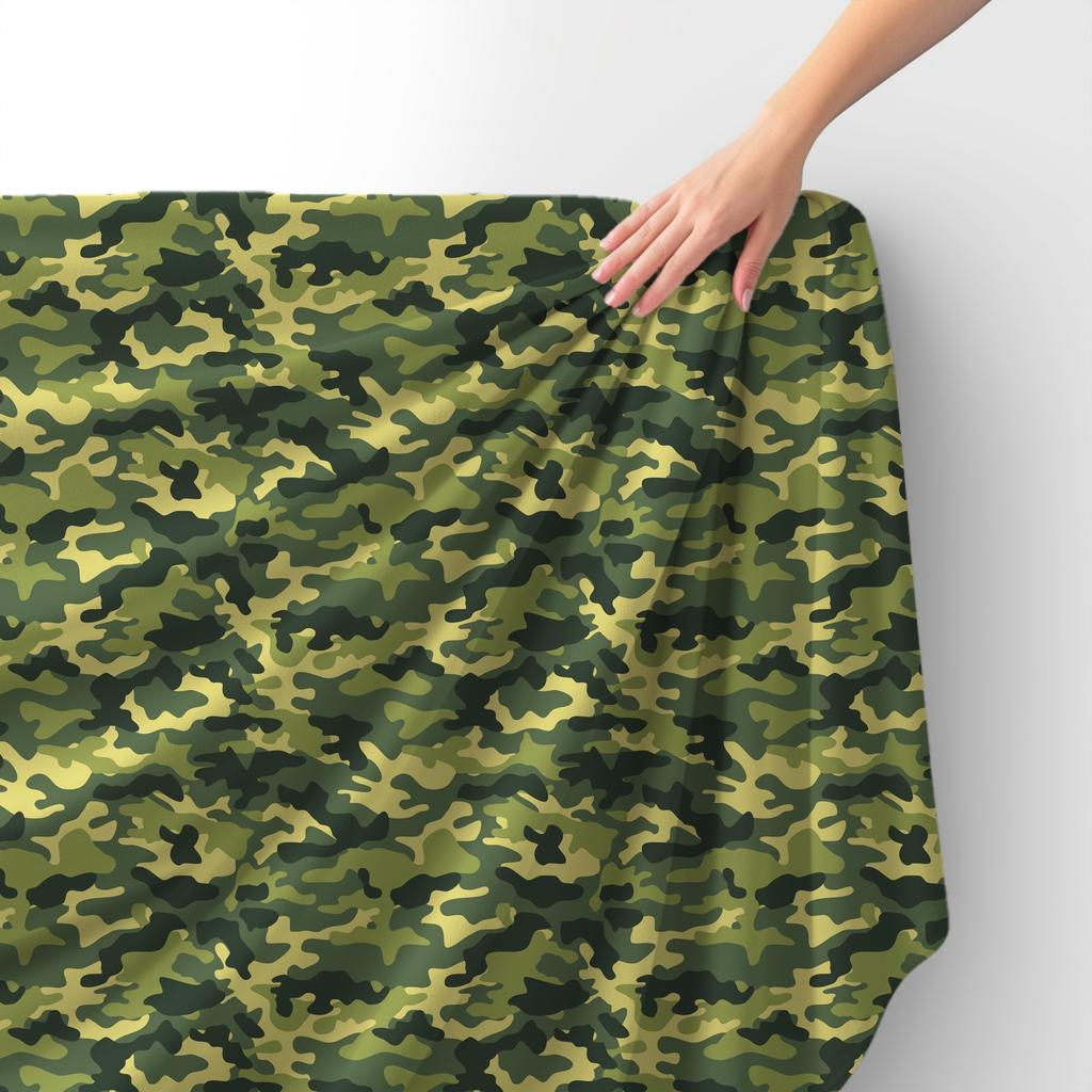 Royal Samt Stoff Polyester Zum Nähen - Motiv Militärische Textur