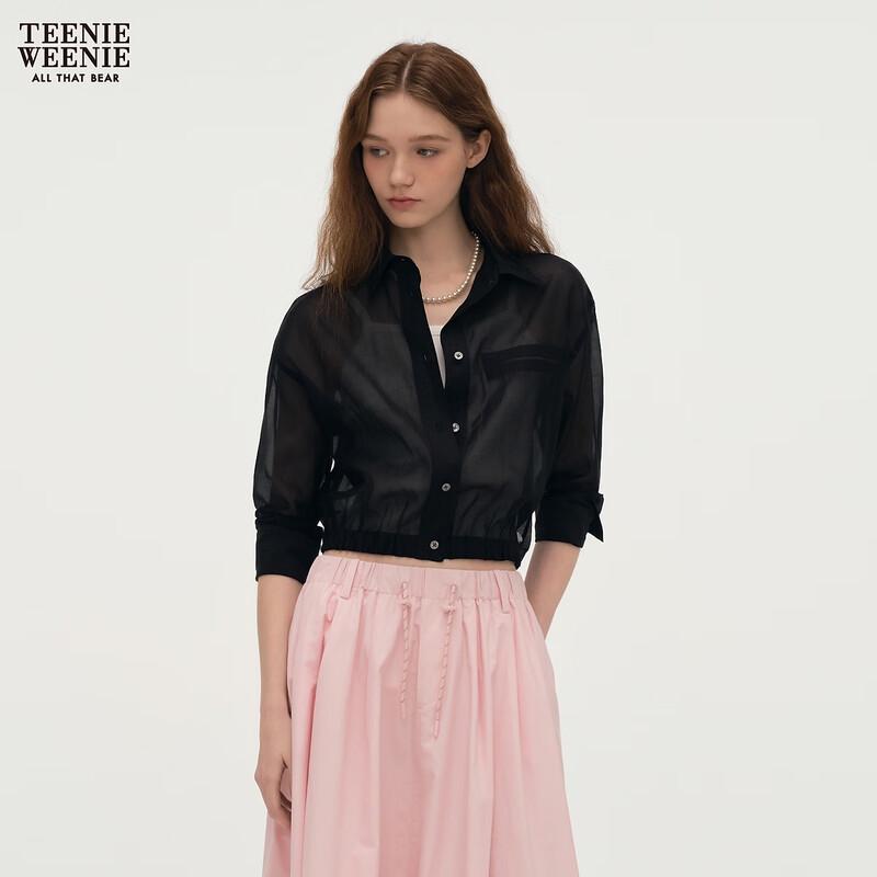 Teenie Weenie Women's Basic Bear Button-Up Shirt