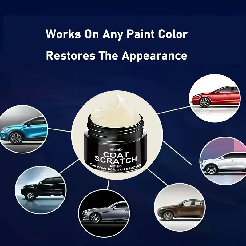 Car Scratch Repair Wax 55g - Universal Paint Scratch and Swirl Remover, Vehicle Exterior Maintenance Repair Polishing Paste