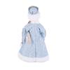 Ice Blue & Silver Pattern Snegurochka Plush Ornament