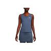 Nike Court Victory Solid Quick-Dry Tennis Tank Top Women Tops Finn-Blue CV4785-491