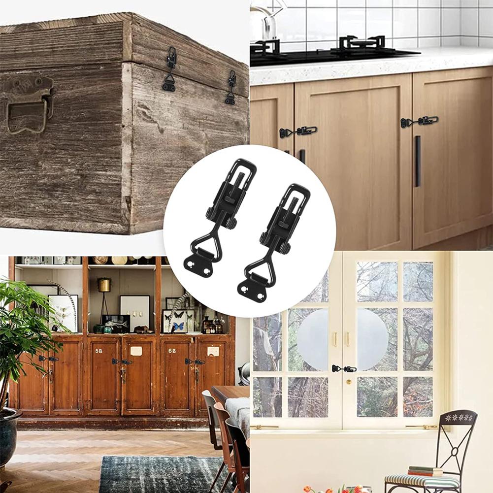 Metall-Kippklemmen mit Hebelverschluss, 2 Stück, Möbelbeschläge