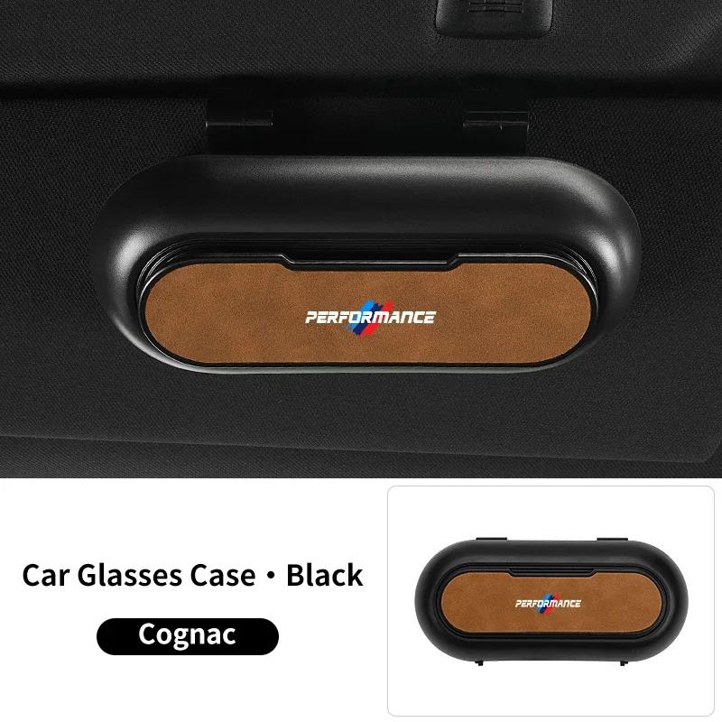 Car Sticker 2025 Hot Car Sun Visor Clip Glasses Cards Case Auto Sunglasses Visor Glasses Holder For BMW X1 X3 X5 X7 F15 F16 F30