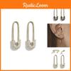Alloy European Chic Earring Set With Dazzling Rhinestones Fourpiece Collection