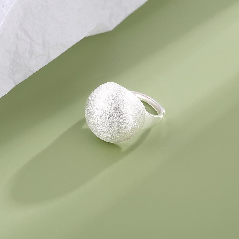 

Color Matte Brushed Frosted Geometric Open Ring For Women Simple Niche Design Party Jewelry Accessories resizable