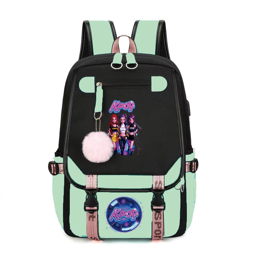 Witch Hunter Animation Cartoon Printed School Bag Large Capacity Junior High School Student Backpack