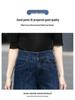 New Plus Size High-Waisted Wide-Leg Jeans for Women - Spring/Summer Loose, Slimming, 9/10 Length